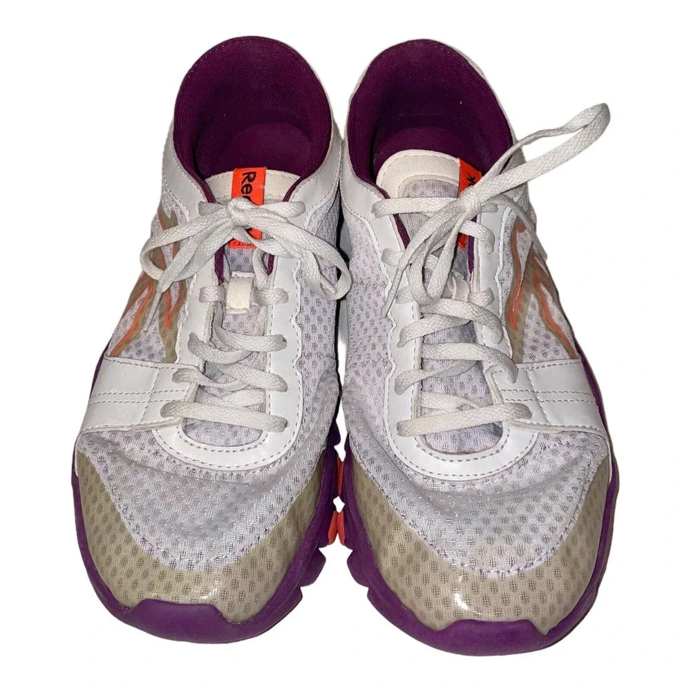 Reebok Women's Your Flex Trainette J90620 White Purple Running Shoes Size 9